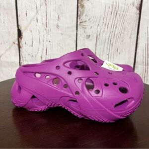 CROCS Caged Clog Vibrant Purple platform clogs 7 NWT
